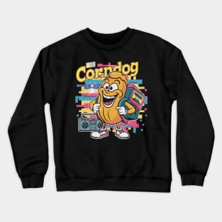 80s Gamer Corndog Retro Crewneck Sweatshirt